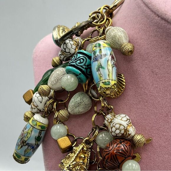 Vintage dragon 1960s handmade chunky charm Statement pendant Necklace - Picture 8 of 16